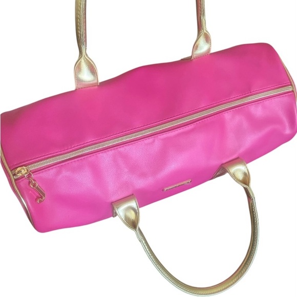 Y2K Pink and Gold Women's Bag - Picture 3 of 12